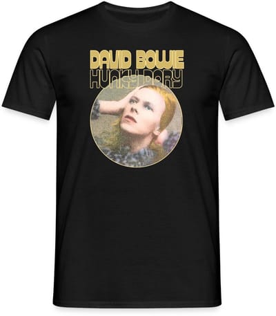 David Bowie Hunky Dory Album Cover T-Shirt Heren