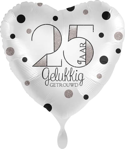Folieballon 25 Jaar Getrouwd - Huwelijks jubileum