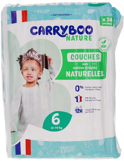 Carryboo Nature Natural Luiers 34 Luiers Maat 6 (16-30 kg)