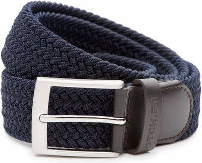 DTCH.FIT Herenriem Elastisch Mylo - Riem Blauw - Pantalon & Jeans Broekriem - Golf riem - Riemmaat 105cm - Totale lengte 120cm