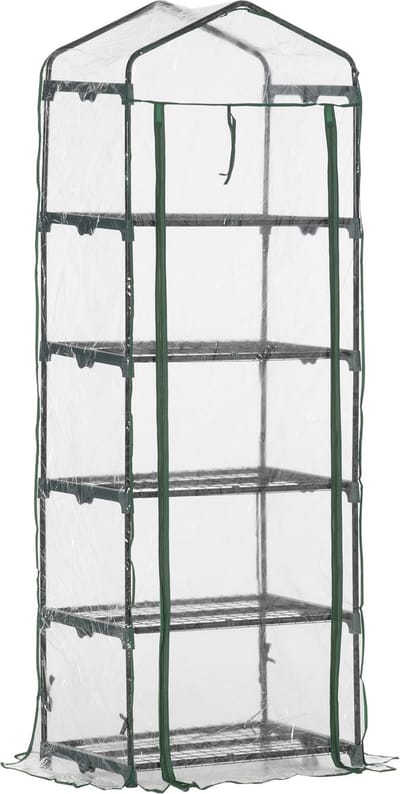 Outsunny-kas-PVC-69x49x193cm-Transparant