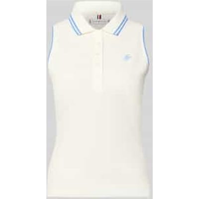 slim fit poloshirt van katoenmix