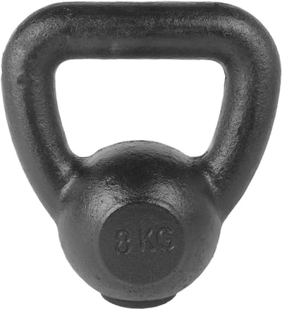 Tunturi Kettlebell - 8 kg - Zwart - incl. gratis fitness app
