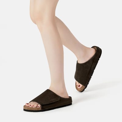 EVER AU Dames Leren Sandalen - Jacky