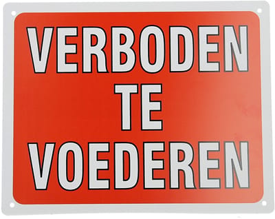 Epplejeck Bord Epplejeck Verboden Te Voederen