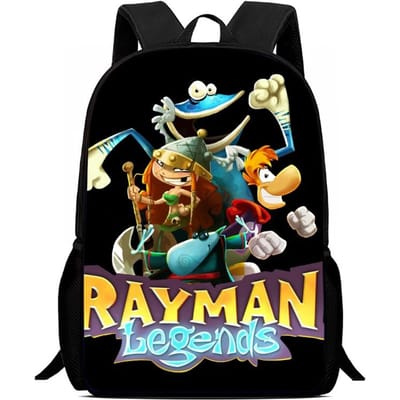Lichtgewicht Cartoon Mochila Rayman Legends Prints Schoolrugzak, Schooltassen voor Kinderen Jongens & Meisjes, Duurzame Kinderrugzak