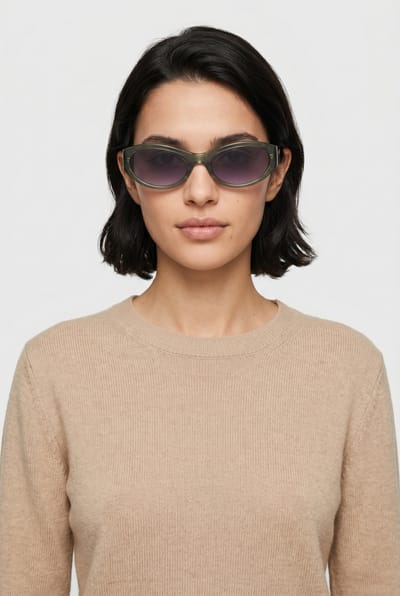 & Other Stories Yara Sunglasses Green Größe: OS | Sonnenbrillen Outlet | Damen | Grün