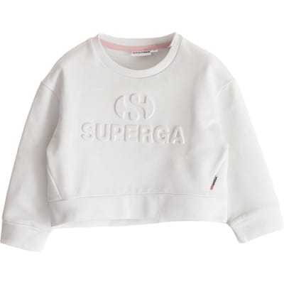 Superga Sweatshirt met kinderlogo (Wit)