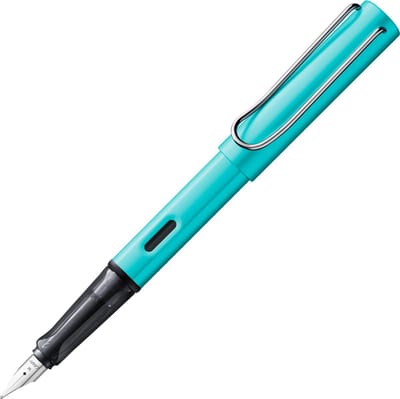 LAMY AL-star turmaline vulpen | Aluminium behuizing | Ergonomische grip | Stalen penpunt B | Inclusief LAMY T 10 blauwe inkt