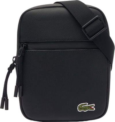 LACOSTE Schoudertas LCST Flat Crossover Bag Noir Zwart