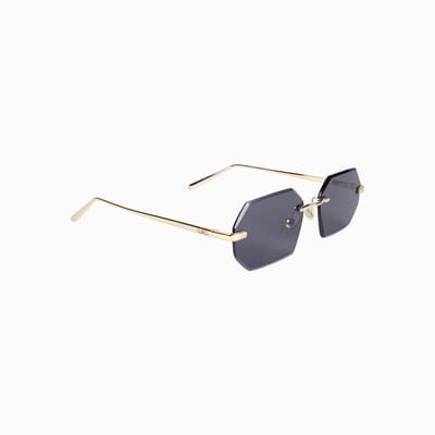 Lúxeo Eyewear - Mercurius Black - Zonnebril - Festivalbril - Randloze Zonnebril - Heren - Dames
