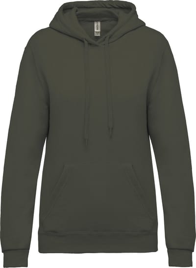 Kariban Eco damessweater met capuchon K473 - Dark Khaki - S