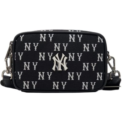 MLB Vintage Bloemig Casual Veelzijdig Katoen Polyester Schouder Tote Crossbody Tas Unisex tassen Zwart 3ACRS014N-50BKS Black black