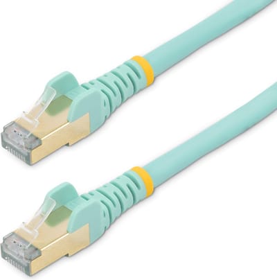 StarTech.com 0.5m Aqua Cat6a / Cat 6a Shielded Ethernet Patch Cable 0.5 m - patch cable - 50 cm - aqua - 0.5m