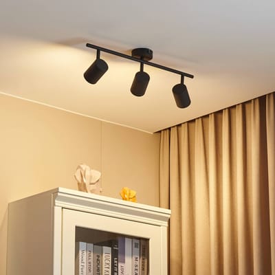 Lindby - buitenspot - 3lichts - IJzer, metaal - H: 15.5 cm - GU10 - zandzwart