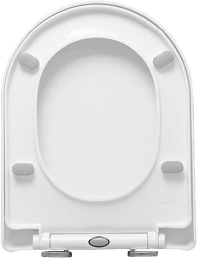 Toiletbril D-vorm - Toiletdeksel - Vernieuwen Badkamer - Soft Close Functie - 36 x 45 cm - Wit