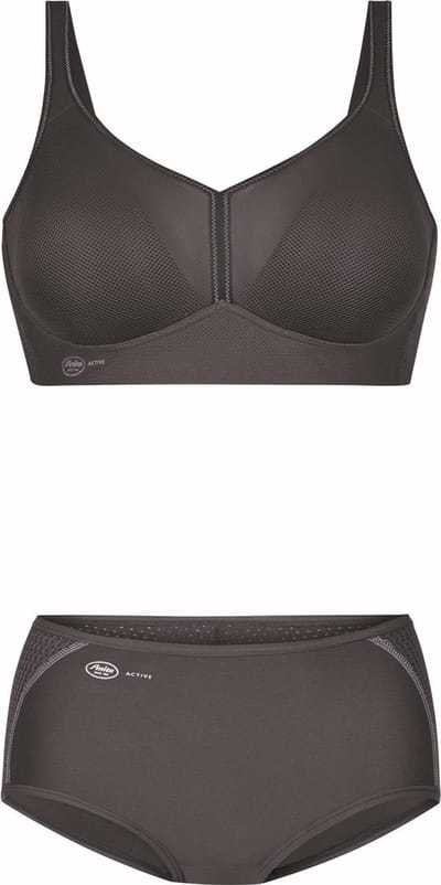 Anita Air Control Deltapad sport bh zonder beugel - Zwart Antraciet