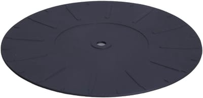 Platenspeler Mat - Antistatische Slipmat - Verbeter Geluidskwaliteit - Trillingen Verminderend - 170mm Diameter - Zwart