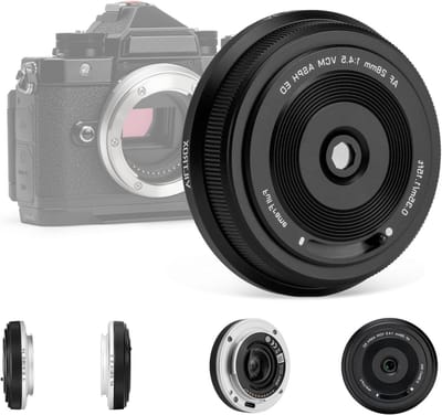 28mm F4.5 Ultra Dunne Pancake Lens voor Fujifilm X-Mount - Auto Focus, Wide Angle, APS-C Compatibel