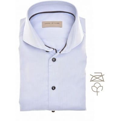 John Miller Overhemd Non-Iron Fine-Twill Licht Blauw / male