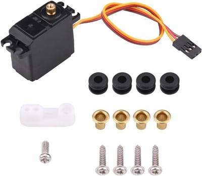 Waterdichte RC Servo met Metalen Tandwielen voor Upgrade van 1/16, 1/14 en 1/12 RC Auto's, Precisie en Betrouwbaarheid voor Optimaal Prestaties