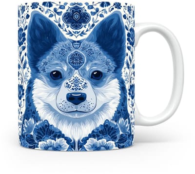 Mok Pomsky Beker voor koffie of tas voor thee, cadeau voor dierenliefhebbers, moeder, vader, collega, vriend, vriendin, kantoor, opa, oma, hond, kerst, sinterklaas, verjaardag