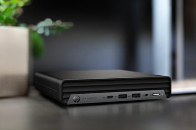 HP ProDesk 400 G6 10400T Mini PC - Intel i5 - 256GB - Windows 10 Pro - Zwart