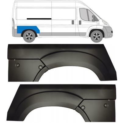 Reparatiepaneel achterspatbord voor Fiat Ducato 2006-2025 / Links + Rechts / Set