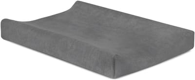 Aankleedkussenhoes Badstof - Verschoningshoes Kussen - Baby Verzorgen - Goed Passend Elastiek - 50x70 cm - Storm Grijs
