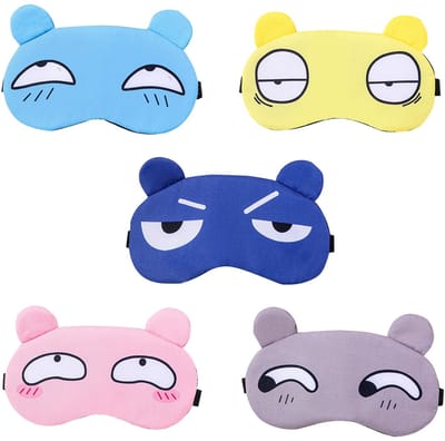 Dailygoods- Slaapoogmasker Verduisterend - 5 Kleuren - Verstelbare Riem - Ideaal voor Reizen - Verbeterde Slaapkwaliteit - Comfortabel en Uniek - Oogmasker