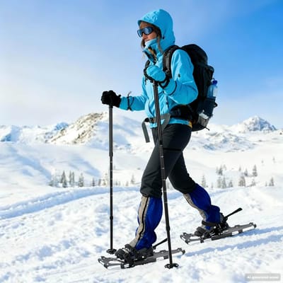 vidaXL - 3 - in - 1 - Sneeuwschoenen - Zilver - en - Zwart - 78,5 - x - 22 - cm