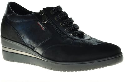 Mephisto Mobils Ergonomic Patrizia Zwarte Sneaker