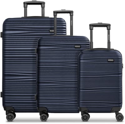 Redolz Essentials 16 3-SET 4 wielen Kofferset 3-delig - Harde bagage - TSA slot - dark-Blue