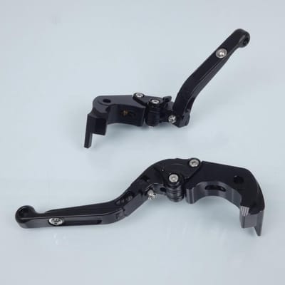Levier Sifam pour moto Kawasaki 1400 Zzr Zx Abs 2006 à 2011 alu noir paire Neuf