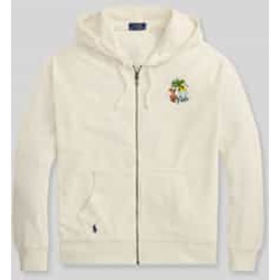 regular fit sweatjack van katoenmix met rugprint