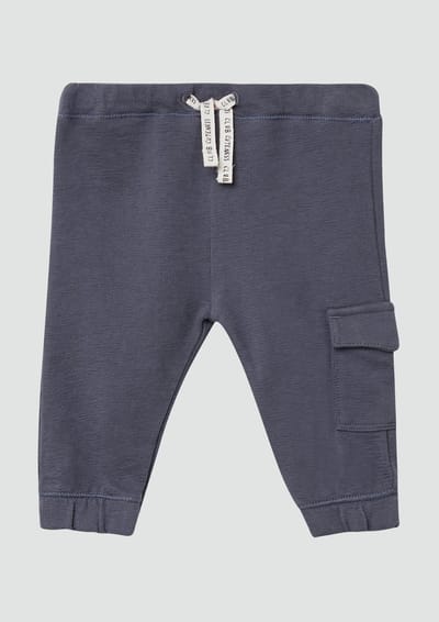 s.Oliver - others - Joggingbroek met elastische tailleband in structuurjersey