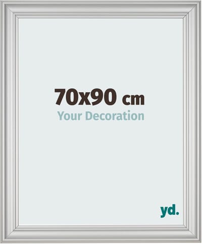 Your Decoration - Fotolijst 70x90 cm - MDF - Zilver Mat - Lazio