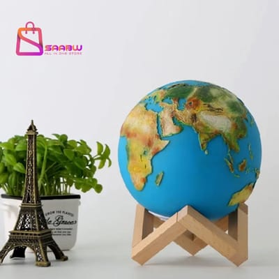 3D Print Lamp – 16 Kleuren LED Nachtlamp – Aarde & Maan Lamp – Met Afstandsbediening & USB – wereldbol – wereldbol met verlichting – globe – tafellamp – 73958