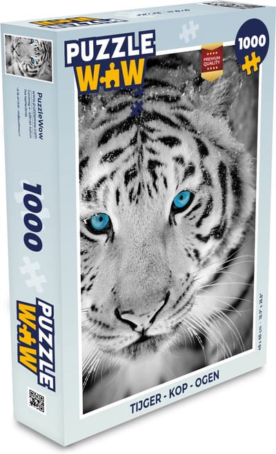 Puzzel Tijger - Kop - Ogen - Legpuzzel - Puzzel 1000 stukjes volwassenen