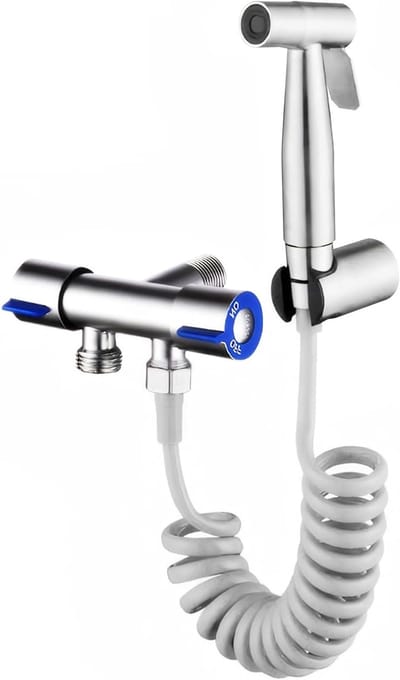 Complete Toilet Hand Shower - Hand Bidet Sprayer voor Persoonlijke Hygiëne, Dames en Huisdieren, Ideaal voor Dagelijks Gebruik en Toiletverzorging
