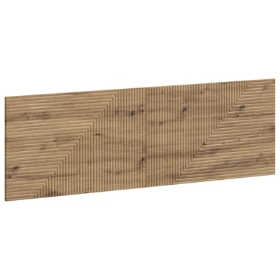 vidaXL - Wandgemonteerd - Hoofdbord - HAARLEM - Artisanaal - eiken - Bewerkt - hout