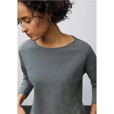 Shirt met geribde structuur
