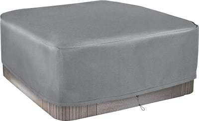 Afdekking whirlpools, rechthoekige whirlpoolafdekking buiten, waterdicht, 100% UV-bestendig, protector spa (200 x 200 x 85 cm)