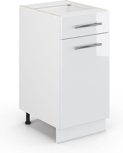 Vicco Fame-Line Halfhoge kast – 40 x 82 cm zonder werkblad Wit Hoogglans