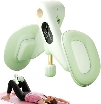 Dijbeentrainer Bekkenbodemtrainer - Heup Trainer - Thuis Fitness - 360 Graden Draaibaar - 23x12x11 cm - Groen