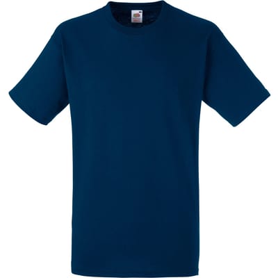 Fruit Of The Loom Heren Heavy Weight ® Katoenen T-shirt Korte Mouwen (Navy)