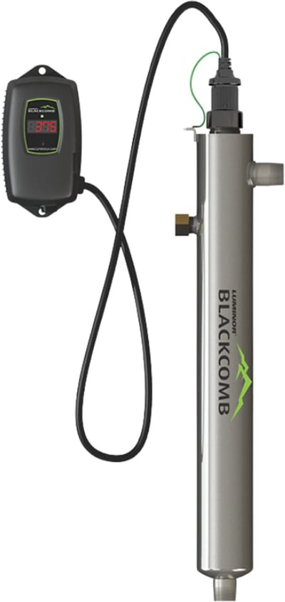 Blackcomb 4.1 - uv-waterfilter drinkwater - Vernietigt ziektekiemen - 41L/min - Plug-and-play