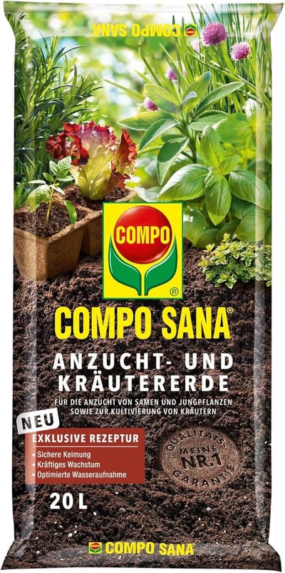Kweek en Kruiden Grond - Planten Substraat - Zaaien en Verpotten - 6 Weken Voeding - 20 Liter - Bruin
