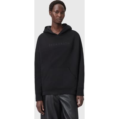 AllSaints Vision Etie Hoody Black Taglia: XS | Felpe con cappuccio Outlet | Donna | Nero