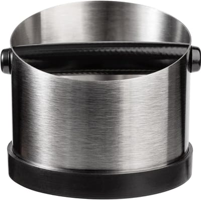 Beating Container voor Strainer Holder - 650ml Koffiedik met Verwijderbare Knock Bar, Antislip Basis en Schokabsorberend Ontwerp - Barista Stijl Knock Box voor Koffieliefhebbers